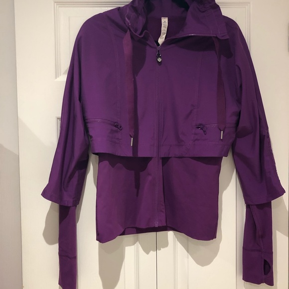 lululemon athletica Tops - Lululemon Purple Hoodie With Zipper / Worn Twice